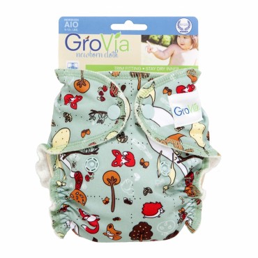 grovia-aio-newborn-cloth-diaper-woodlands